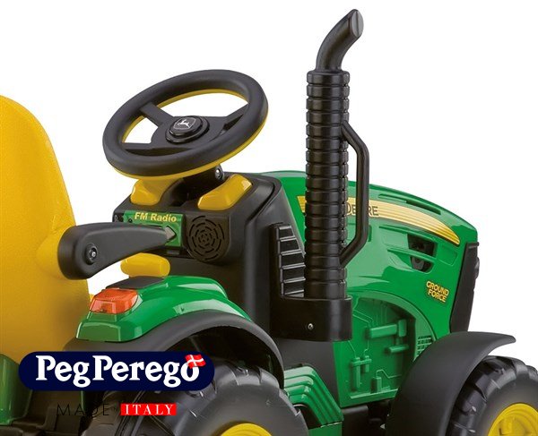 John Deere Force 12 Peg Perego traktor til børn