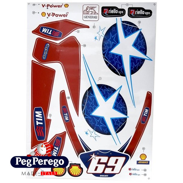 Klistermrke ark Ducati GP 24 V