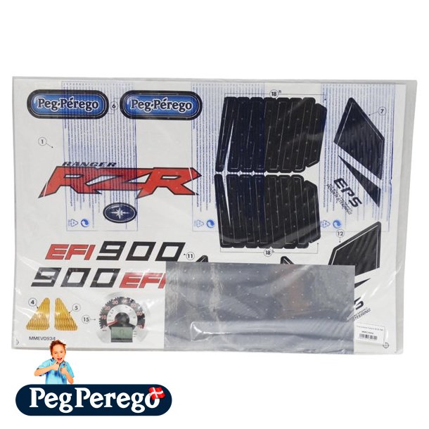 Klistermrke ark Polaris 900 blue