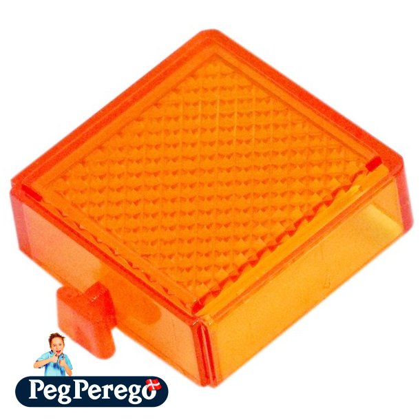 Baglygte glas orange