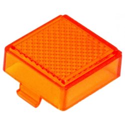 Baglygte glas orange